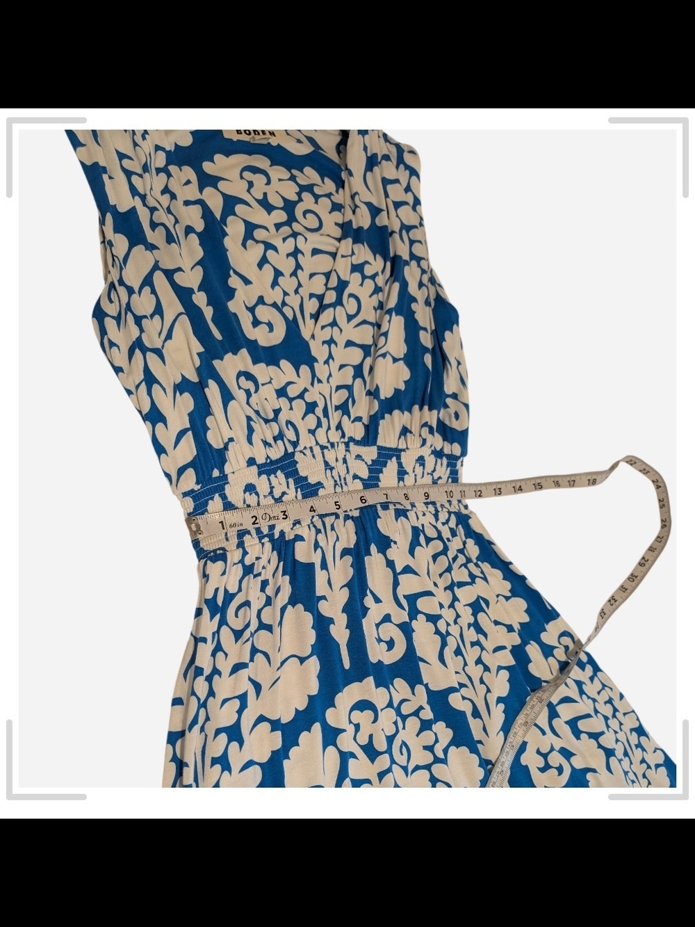 Pre-owned Boden Paloma Jersey Maxi Blue maxi Dress Size 0 - Picture 7 of 12